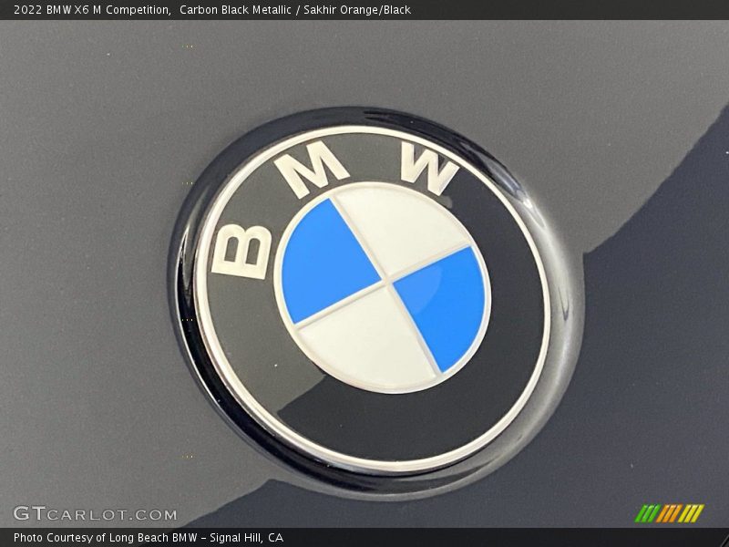 Carbon Black Metallic / Sakhir Orange/Black 2022 BMW X6 M Competition
