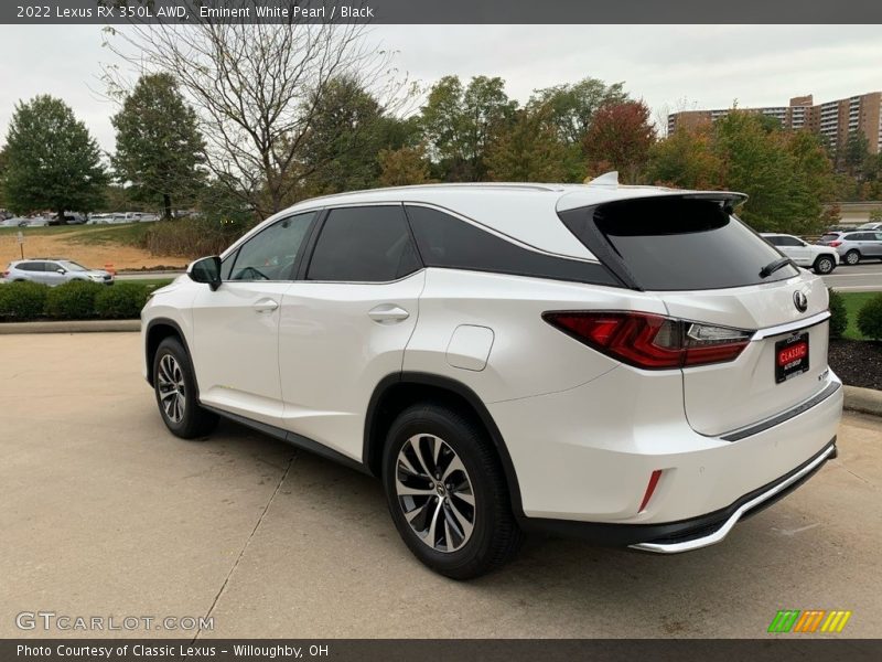 Eminent White Pearl / Black 2022 Lexus RX 350L AWD