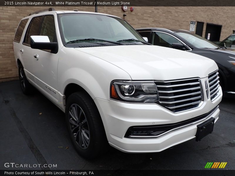 White Platinum Tricoat / Medium Light Stone 2015 Lincoln Navigator 4x4