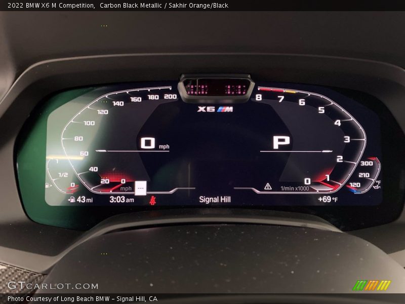  2022 X6 M Competition Competition Gauges