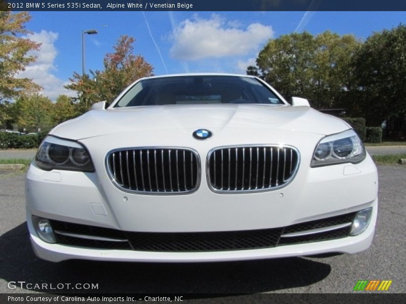 Alpine White / Venetian Beige 2012 BMW 5 Series 535i Sedan