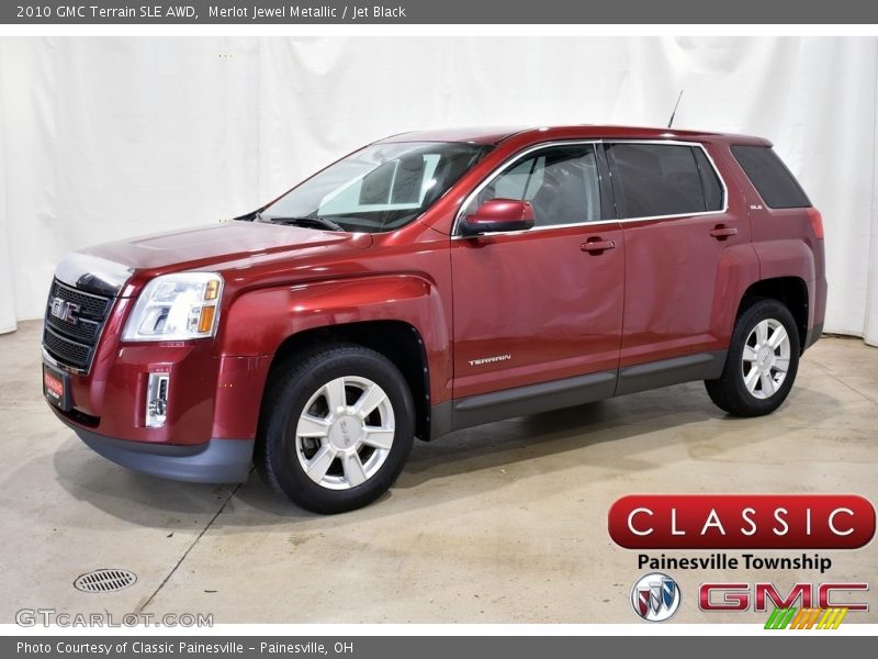 Merlot Jewel Metallic / Jet Black 2010 GMC Terrain SLE AWD