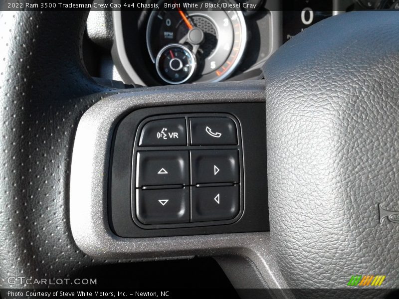 Bright White / Black/Diesel Gray 2022 Ram 3500 Tradesman Crew Cab 4x4 Chassis