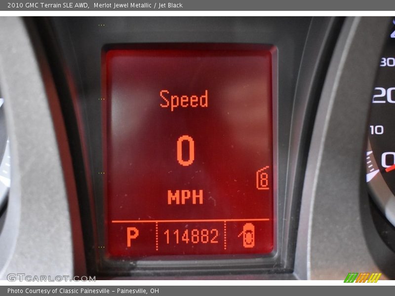 Merlot Jewel Metallic / Jet Black 2010 GMC Terrain SLE AWD