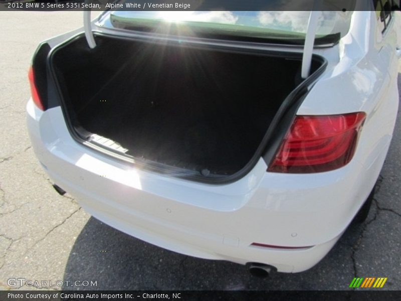 Alpine White / Venetian Beige 2012 BMW 5 Series 535i Sedan