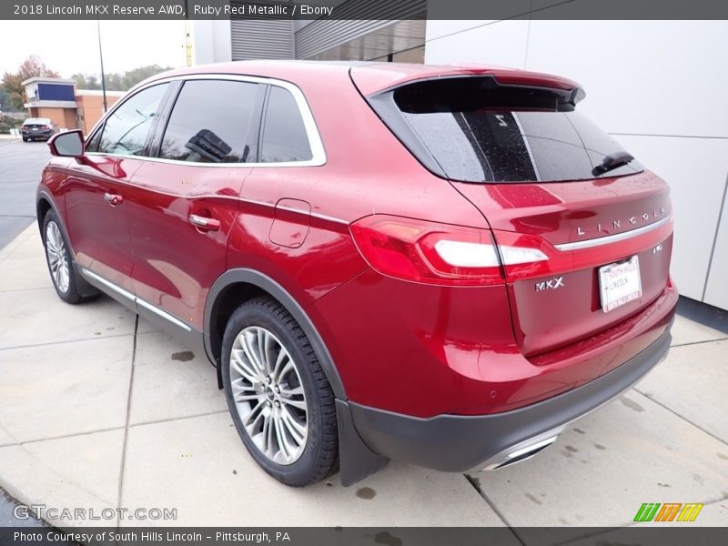 Ruby Red Metallic / Ebony 2018 Lincoln MKX Reserve AWD