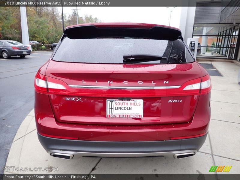 Ruby Red Metallic / Ebony 2018 Lincoln MKX Reserve AWD