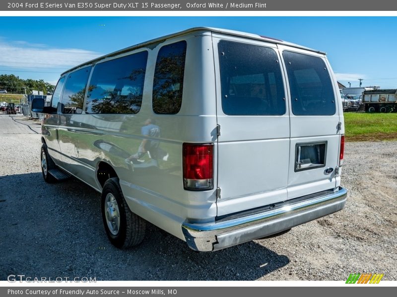 Oxford White / Medium Flint 2004 Ford E Series Van E350 Super Duty XLT 15 Passenger