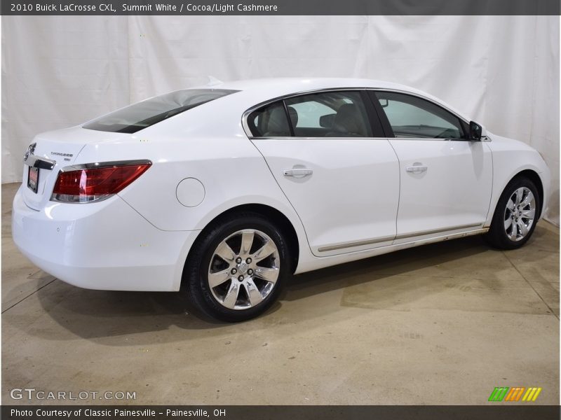 Summit White / Cocoa/Light Cashmere 2010 Buick LaCrosse CXL