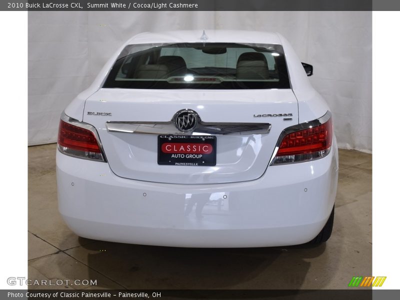 Summit White / Cocoa/Light Cashmere 2010 Buick LaCrosse CXL