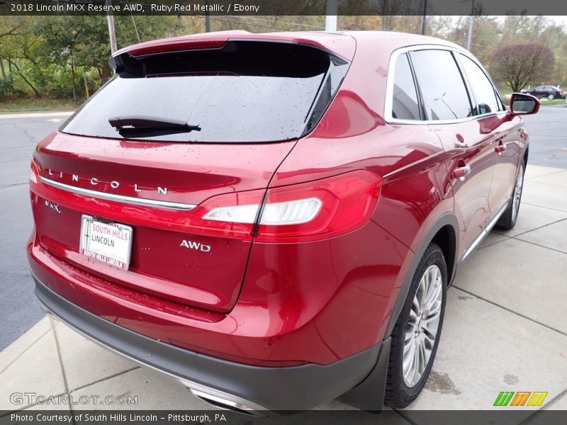 Ruby Red Metallic / Ebony 2018 Lincoln MKX Reserve AWD