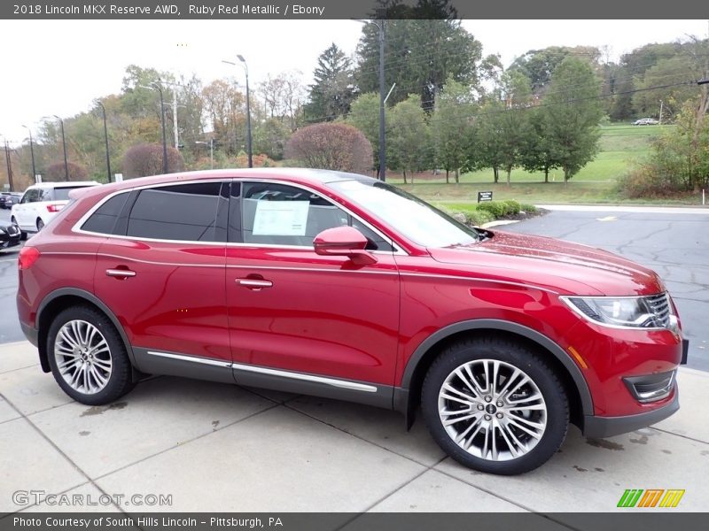 Ruby Red Metallic / Ebony 2018 Lincoln MKX Reserve AWD
