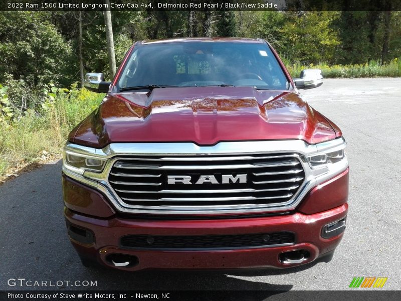 Delmonico Red Pearl / Black/New Saddle 2022 Ram 1500 Limited Longhorn Crew Cab 4x4