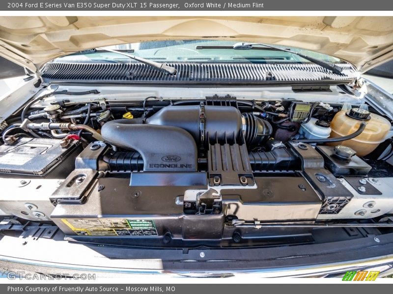 Oxford White / Medium Flint 2004 Ford E Series Van E350 Super Duty XLT 15 Passenger