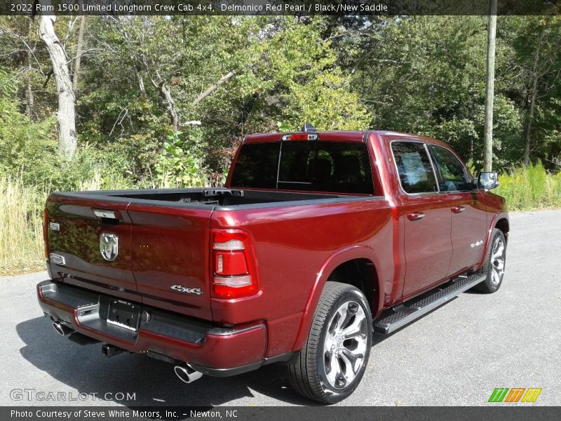 Delmonico Red Pearl / Black/New Saddle 2022 Ram 1500 Limited Longhorn Crew Cab 4x4