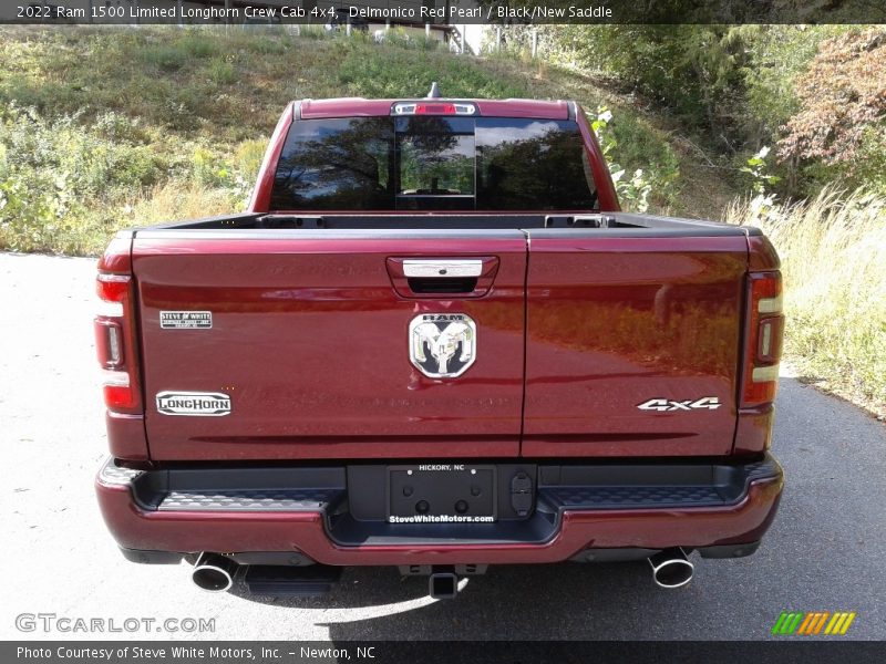 Delmonico Red Pearl / Black/New Saddle 2022 Ram 1500 Limited Longhorn Crew Cab 4x4