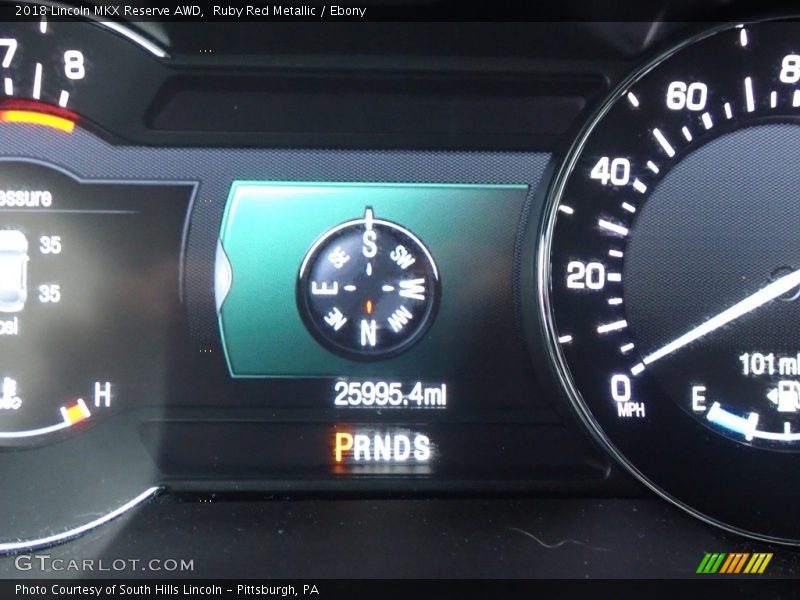 Ruby Red Metallic / Ebony 2018 Lincoln MKX Reserve AWD