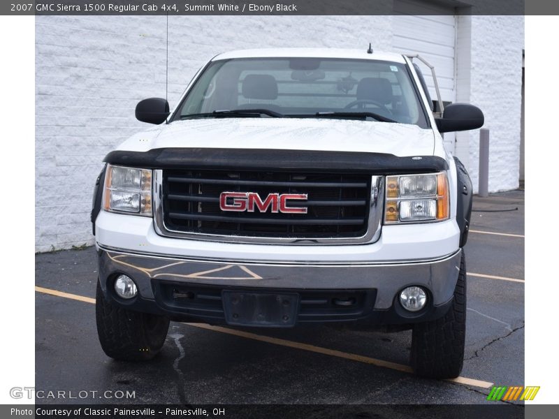 Summit White / Ebony Black 2007 GMC Sierra 1500 Regular Cab 4x4