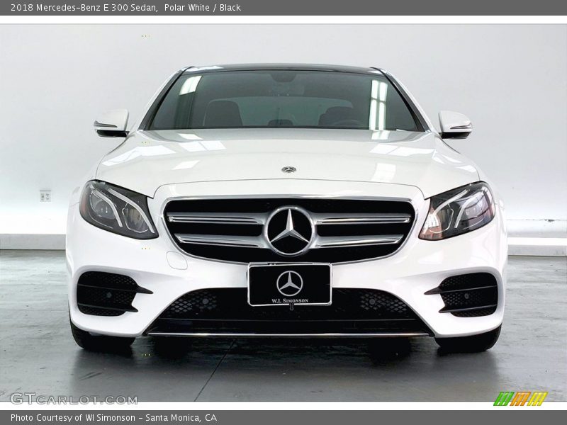 Polar White / Black 2018 Mercedes-Benz E 300 Sedan