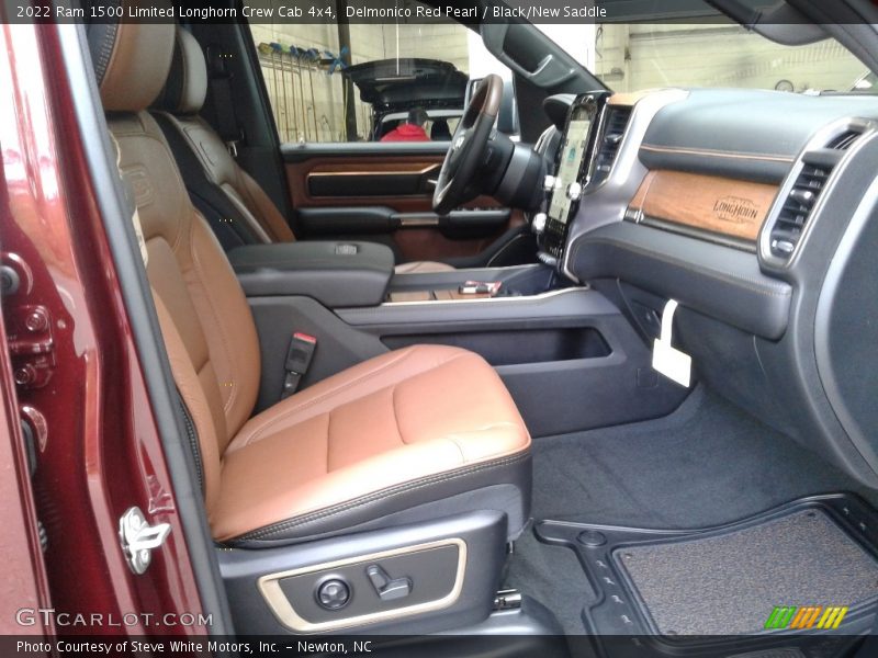 Delmonico Red Pearl / Black/New Saddle 2022 Ram 1500 Limited Longhorn Crew Cab 4x4