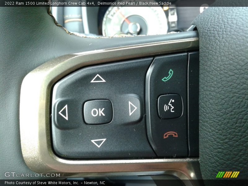  2022 1500 Limited Longhorn Crew Cab 4x4 Steering Wheel