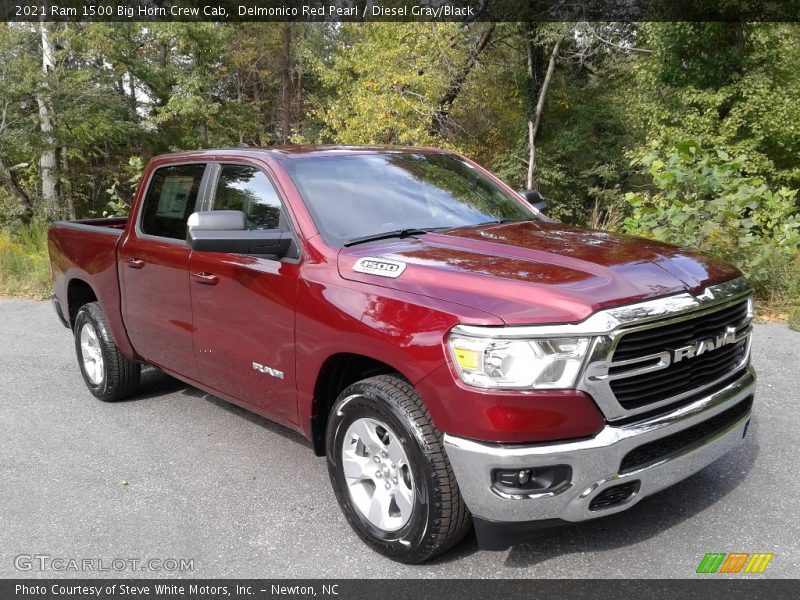 Front 3/4 View of 2021 1500 Big Horn Crew Cab