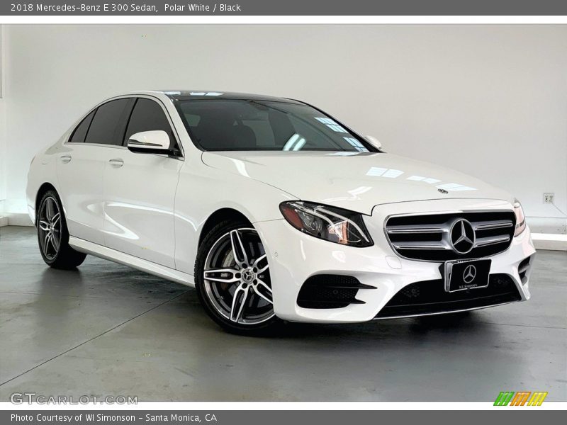 Polar White / Black 2018 Mercedes-Benz E 300 Sedan