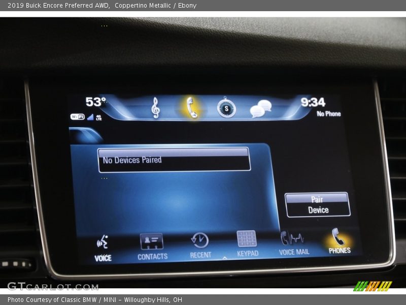 Coppertino Metallic / Ebony 2019 Buick Encore Preferred AWD