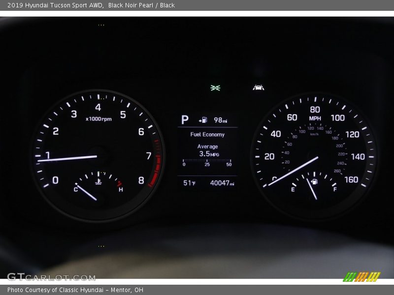 Black Noir Pearl / Black 2019 Hyundai Tucson Sport AWD
