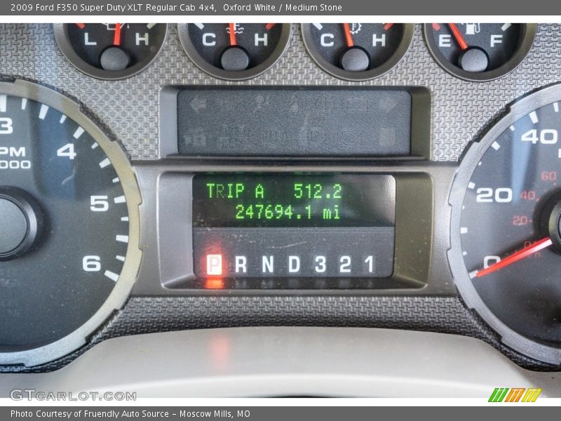 Oxford White / Medium Stone 2009 Ford F350 Super Duty XLT Regular Cab 4x4