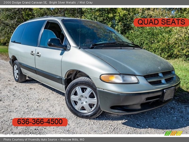 Bright Silver Metallic / Mist Gray 2000 Dodge Grand Caravan SE