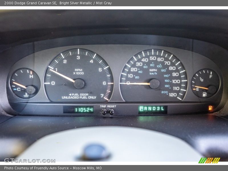 Bright Silver Metallic / Mist Gray 2000 Dodge Grand Caravan SE