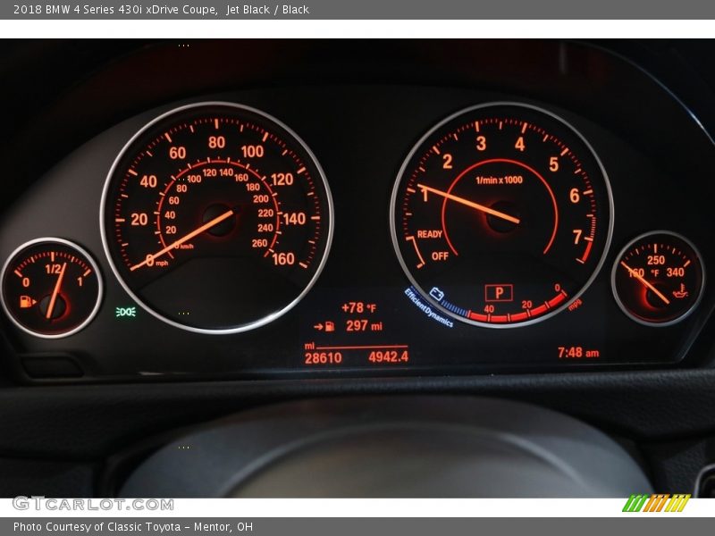 Jet Black / Black 2018 BMW 4 Series 430i xDrive Coupe