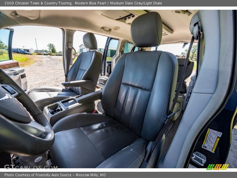 Modern Blue Pearl / Medium Slate Gray/Light Shale 2009 Chrysler Town & Country Touring