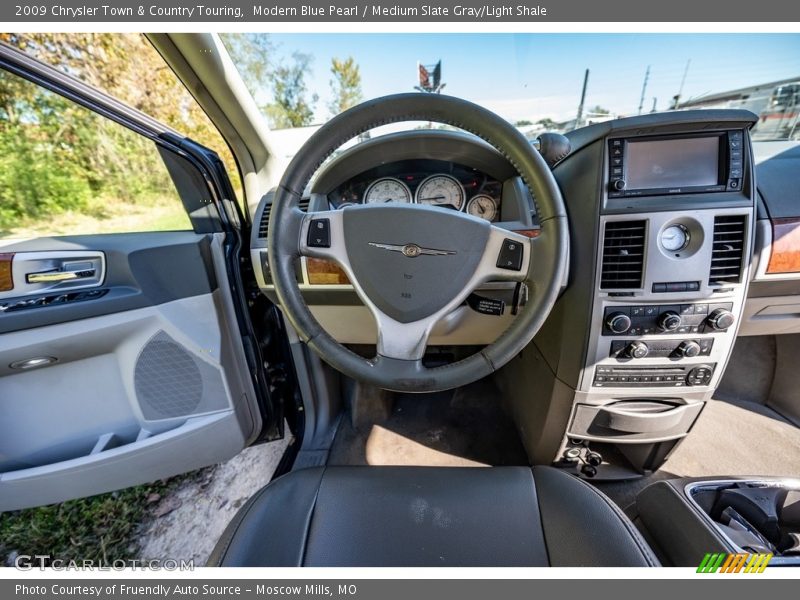 Modern Blue Pearl / Medium Slate Gray/Light Shale 2009 Chrysler Town & Country Touring