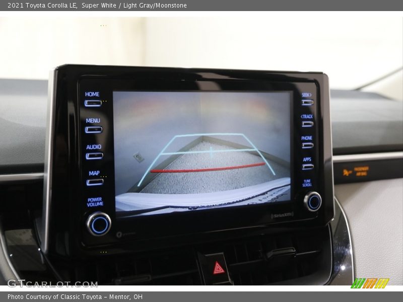 Super White / Light Gray/Moonstone 2021 Toyota Corolla LE