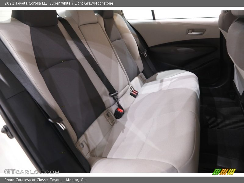 Super White / Light Gray/Moonstone 2021 Toyota Corolla LE