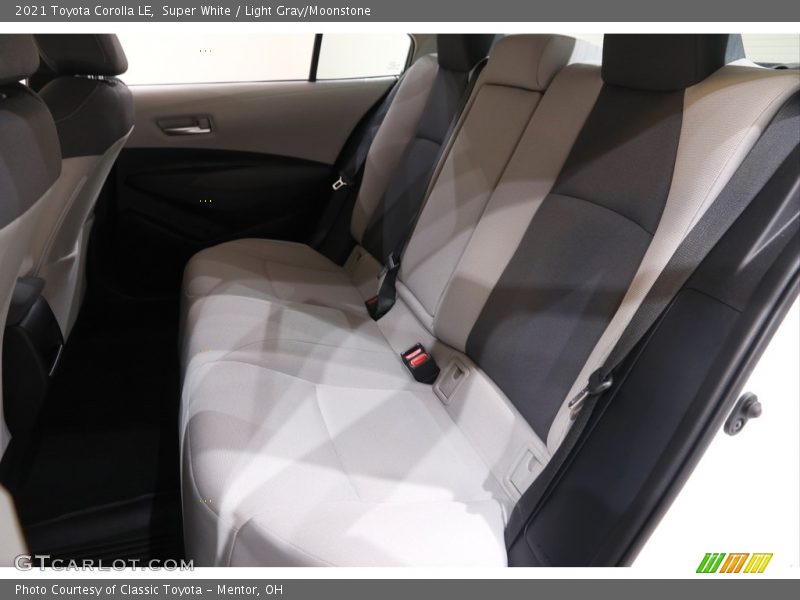 Super White / Light Gray/Moonstone 2021 Toyota Corolla LE