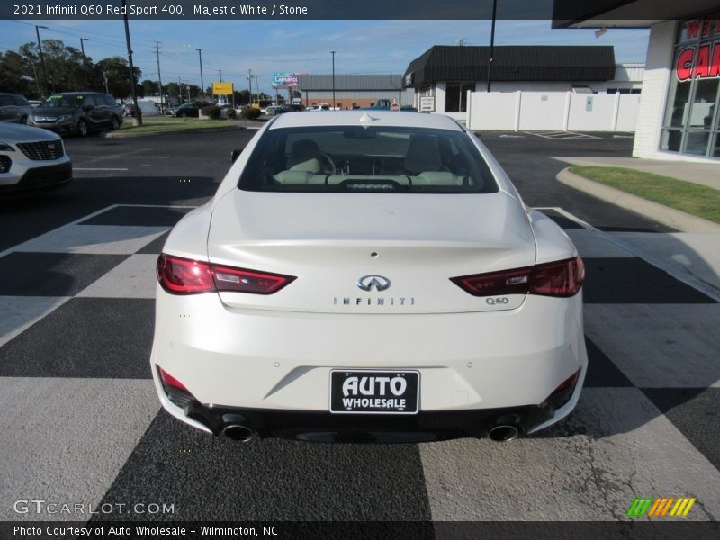 Majestic White / Stone 2021 Infiniti Q60 Red Sport 400