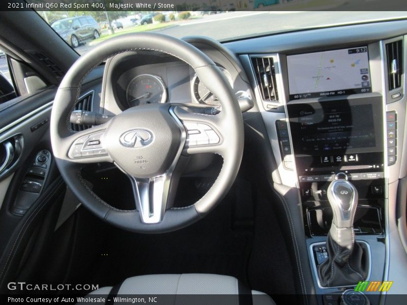 Majestic White / Stone 2021 Infiniti Q60 Red Sport 400