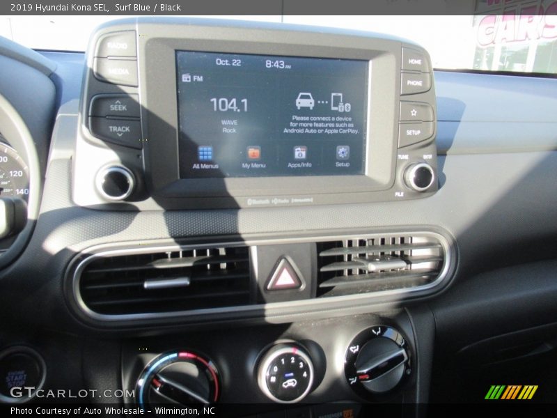 Surf Blue / Black 2019 Hyundai Kona SEL