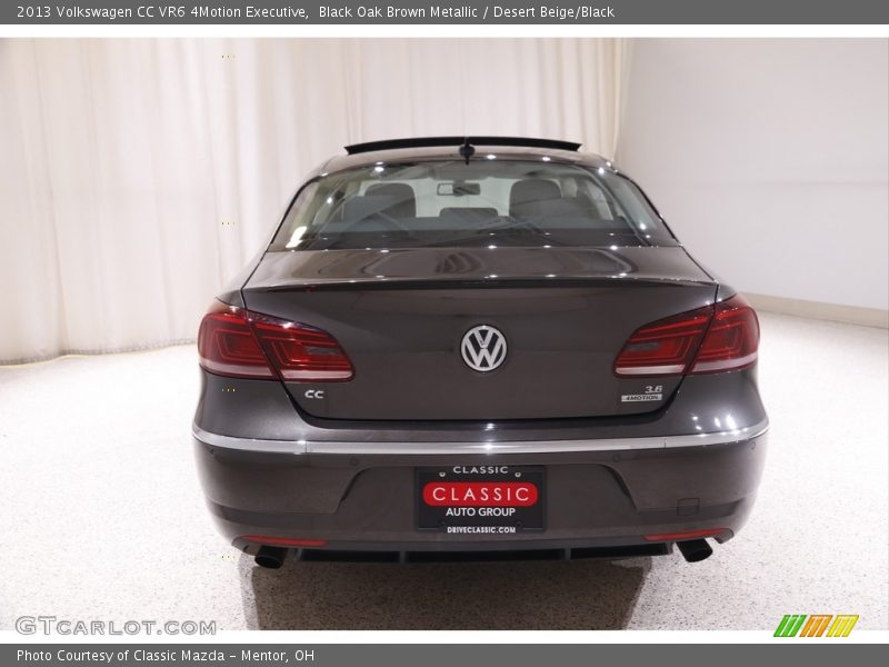 Black Oak Brown Metallic / Desert Beige/Black 2013 Volkswagen CC VR6 4Motion Executive