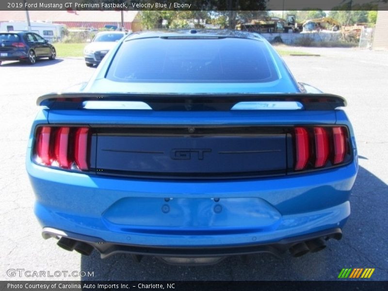 Velocity Blue / Ebony 2019 Ford Mustang GT Premium Fastback