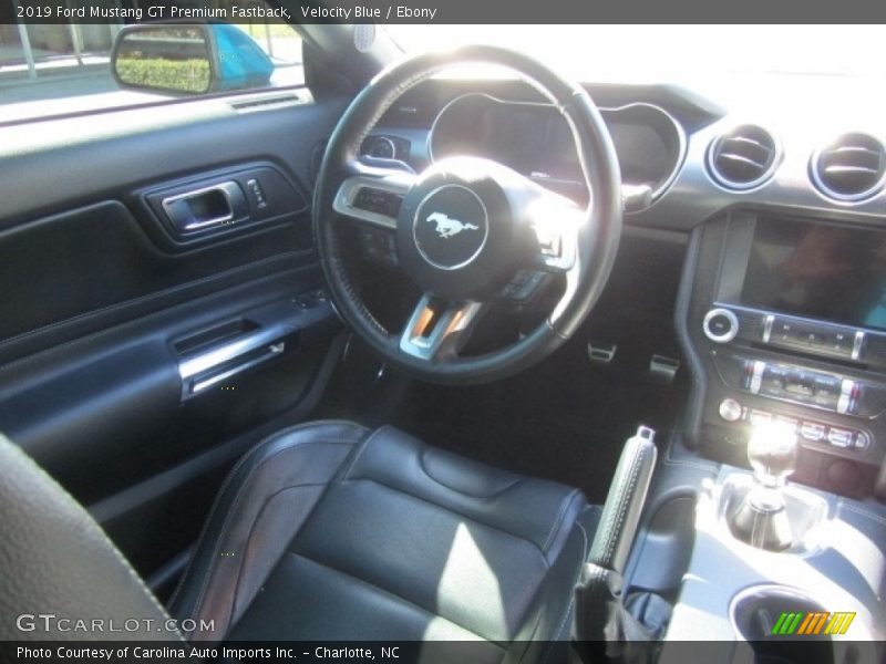 Velocity Blue / Ebony 2019 Ford Mustang GT Premium Fastback
