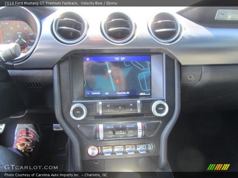 Velocity Blue / Ebony 2019 Ford Mustang GT Premium Fastback