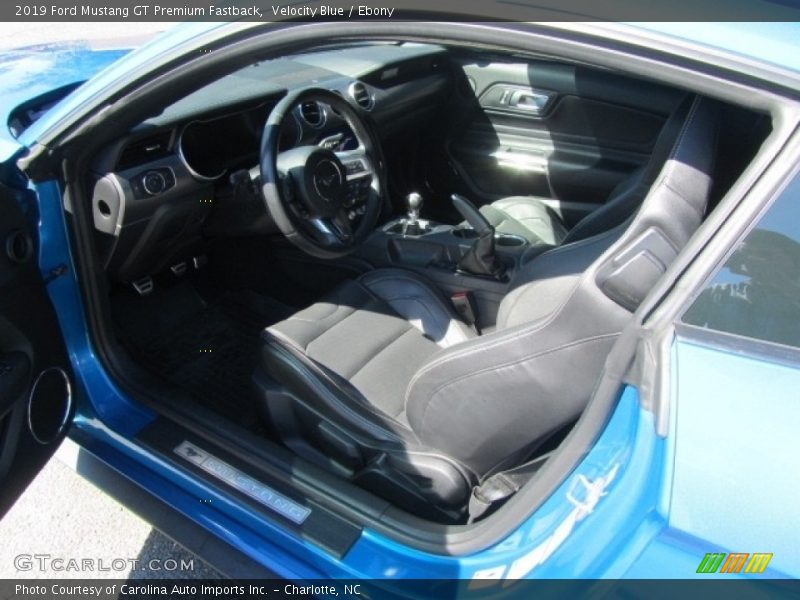 Velocity Blue / Ebony 2019 Ford Mustang GT Premium Fastback