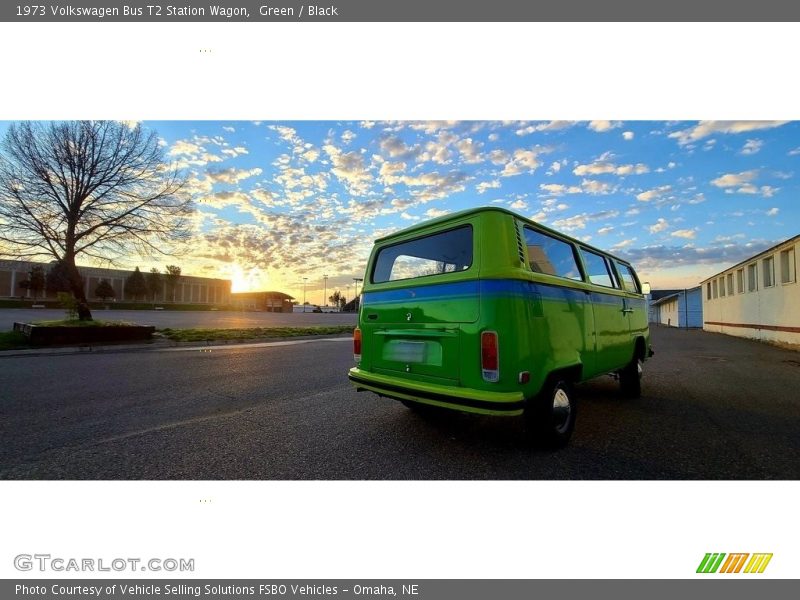 Green / Black 1973 Volkswagen Bus T2 Station Wagon