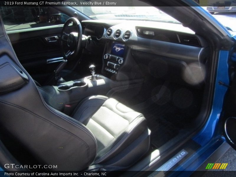 Velocity Blue / Ebony 2019 Ford Mustang GT Premium Fastback