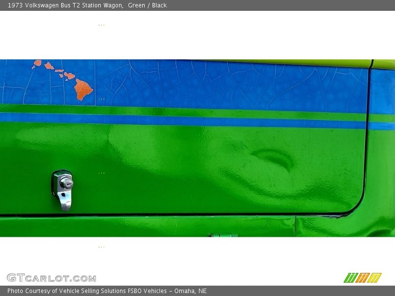 Green / Black 1973 Volkswagen Bus T2 Station Wagon