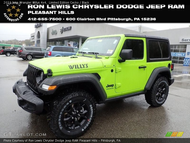 Limited Edition Gecko / Black 2021 Jeep Wrangler Willys 4x4